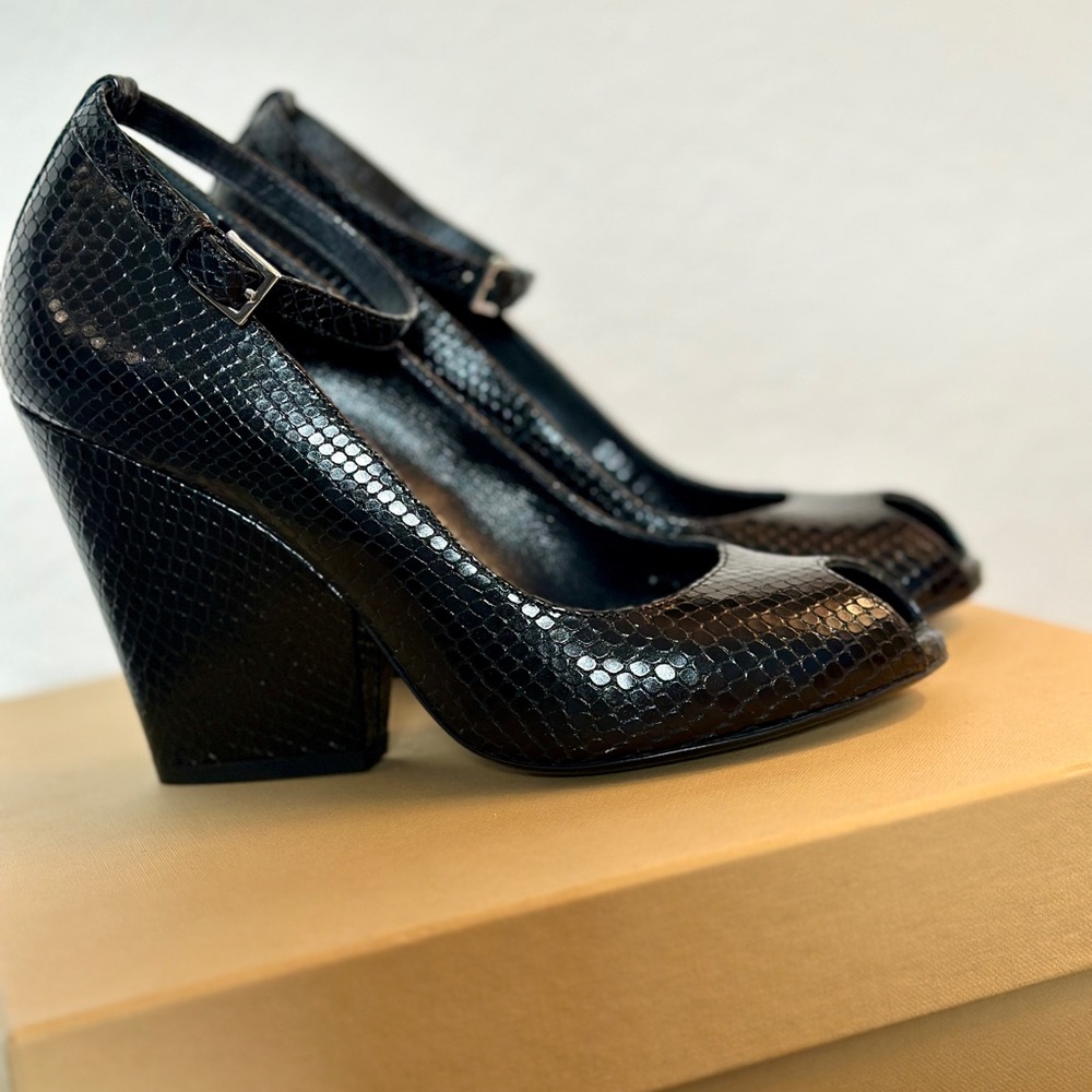 Michael Kors Collection Julianne Python-Embossed … - image 3